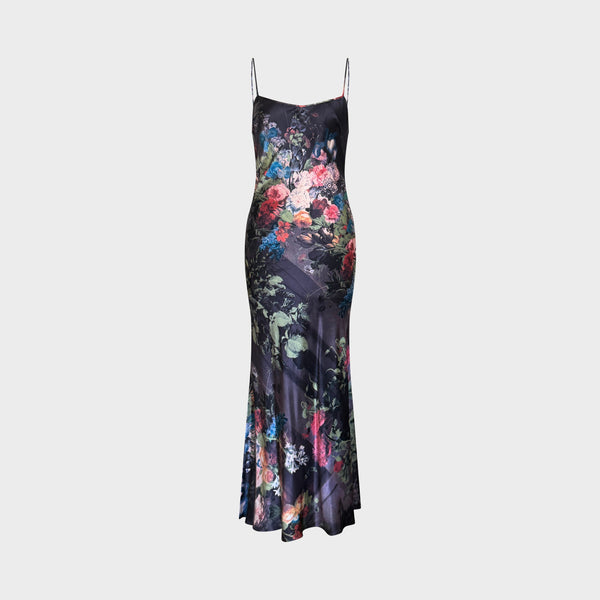 Robe Soie Print Fleur Roberto Cavalli FW 1994