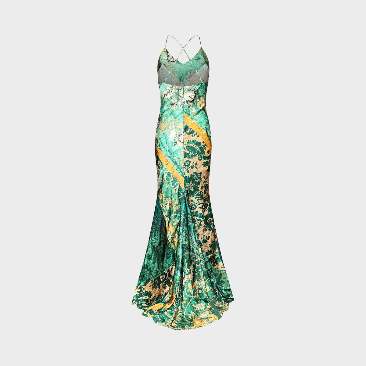 Robe Verte et Lurex Roberto Cavalli FW 2005
