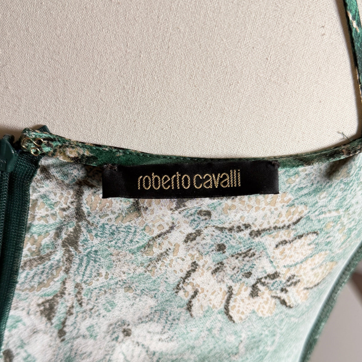 Robe Verte et Lurex Roberto Cavalli FW 2005