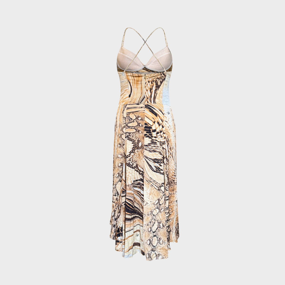 Pythin Print Dress Roberto Cavalli SS 2007
